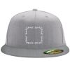 Flexfit 6210 Structured Flat Bill Fitted Hat Thumbnail