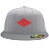 Flexfit 6210 Structured Flat Bill Fitted Hat Thumbnail