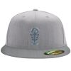 Flexfit 6210 Structured Flat Bill Fitted Hat Thumbnail