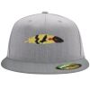 Flexfit 6210 Structured Flat Bill Fitted Hat Thumbnail