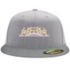 Flexfit 6210 Structured Flat Bill Fitted Hat Thumbnail
