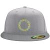 Flexfit 6210 Structured Flat Bill Fitted Hat Thumbnail