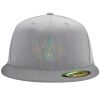 Flexfit 6210 Structured Flat Bill Fitted Hat Thumbnail