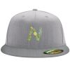 Flexfit 6210 Structured Flat Bill Fitted Hat Thumbnail