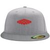 Flexfit 6210 Structured Flat Bill Fitted Hat Thumbnail