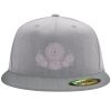 Flexfit 6210 Structured Flat Bill Fitted Hat Thumbnail