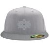Flexfit 6210 Structured Flat Bill Fitted Hat Thumbnail