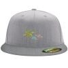 Flexfit 6210 Structured Flat Bill Fitted Hat Thumbnail
