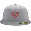 Flexfit 6210 Structured Flat Bill Fitted Hat Thumbnail