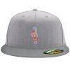 Flexfit 6210 Structured Flat Bill Fitted Hat Thumbnail