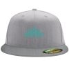 Flexfit 6210 Structured Flat Bill Fitted Hat Thumbnail