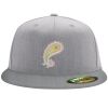 Flexfit 6210 Structured Flat Bill Fitted Hat Thumbnail