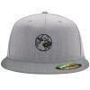 Flexfit 6210 Structured Flat Bill Fitted Hat Thumbnail