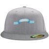 Flexfit 6210 Structured Flat Bill Fitted Hat Thumbnail