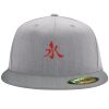 Flexfit 6210 Structured Flat Bill Fitted Hat Thumbnail