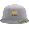 Flexfit 6210 Structured Flat Bill Fitted Hat Thumbnail