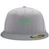 Flexfit 6210 Structured Flat Bill Fitted Hat Thumbnail