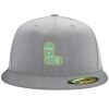 Flexfit 6210 Structured Flat Bill Fitted Hat Thumbnail