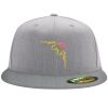 Flexfit 6210 Structured Flat Bill Fitted Hat Thumbnail