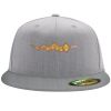 Flexfit 6210 Structured Flat Bill Fitted Hat Thumbnail