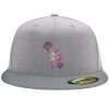 Flexfit 6210 Structured Flat Bill Fitted Hat Thumbnail