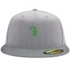 Flexfit 6210 Structured Flat Bill Fitted Hat Thumbnail
