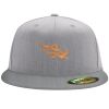 Flexfit 6210 Structured Flat Bill Fitted Hat Thumbnail