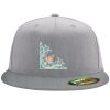 Flexfit 6210 Structured Flat Bill Fitted Hat Thumbnail