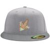 Flexfit 6210 Structured Flat Bill Fitted Hat Thumbnail