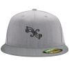Flexfit 6210 Structured Flat Bill Fitted Hat Thumbnail