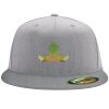 Flexfit 6210 Structured Flat Bill Fitted Hat Thumbnail