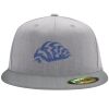 Flexfit 6210 Structured Flat Bill Fitted Hat Thumbnail