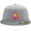 Flexfit 6210 Structured Flat Bill Fitted Hat Thumbnail