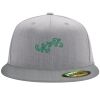 Flexfit 6210 Structured Flat Bill Fitted Hat Thumbnail