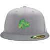 Flexfit 6210 Structured Flat Bill Fitted Hat Thumbnail