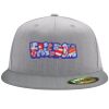 Flexfit 6210 Structured Flat Bill Fitted Hat Thumbnail