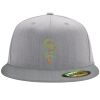 Flexfit 6210 Structured Flat Bill Fitted Hat Thumbnail