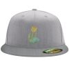 Flexfit 6210 Structured Flat Bill Fitted Hat Thumbnail