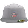 Flexfit 6210 Structured Flat Bill Fitted Hat Thumbnail
