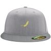 Flexfit 6210 Structured Flat Bill Fitted Hat Thumbnail