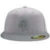 Flexfit 6210 Structured Flat Bill Fitted Hat Thumbnail