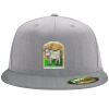Flexfit 6210 Structured Flat Bill Fitted Hat Thumbnail