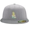 Flexfit 6210 Structured Flat Bill Fitted Hat Thumbnail