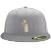 Flexfit 6210 Structured Flat Bill Fitted Hat Thumbnail