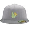 Flexfit 6210 Structured Flat Bill Fitted Hat Thumbnail