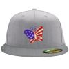 Flexfit 6210 Structured Flat Bill Fitted Hat Thumbnail
