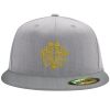 Flexfit 6210 Structured Flat Bill Fitted Hat Thumbnail