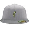 Flexfit 6210 Structured Flat Bill Fitted Hat Thumbnail