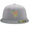 Flexfit 6210 Structured Flat Bill Fitted Hat Thumbnail