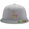 Flexfit 6210 Structured Flat Bill Fitted Hat Thumbnail